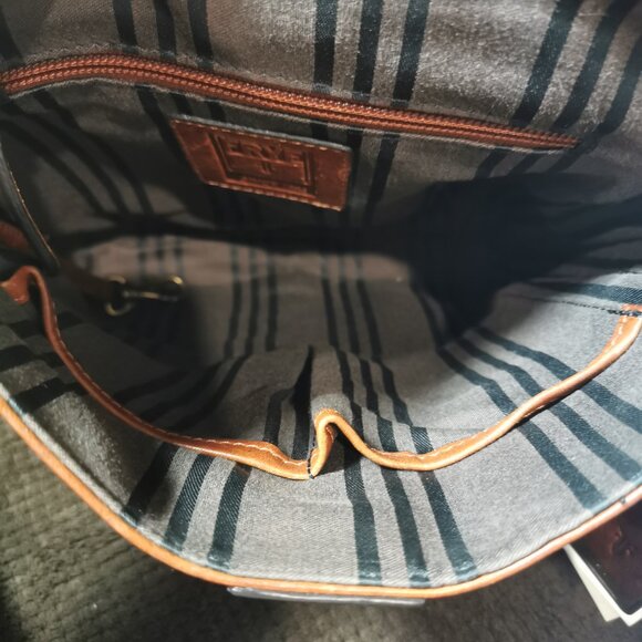 Whiskey/Antique Gold Studded Roxanne Crossbody #249 - Picture 6 of 16